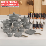 ¡Sólo Por Hoy | Kit de Ollas de Cerámica 19 Piezas Antiadherentes + Envío Gratis