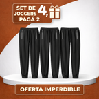 [Promo 3x2] Pantalón Jogger SoftFit™ en Algodón Premium y Ajuste Cómodo