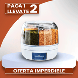 Dispensador Organizador Giratorio 360° para Arroz y Granos – PAGA 1 LLEVATE 2